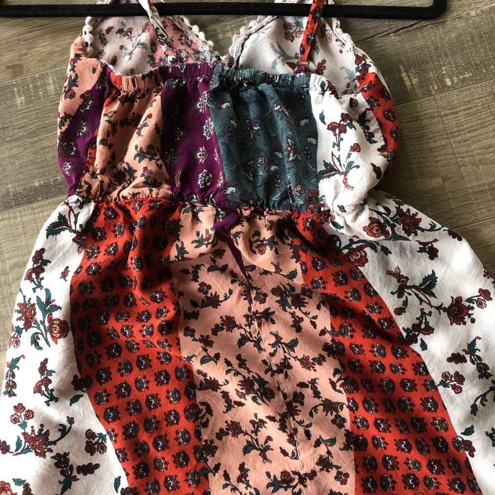 Block Print Floral Dress XS - Picture 2 of 6